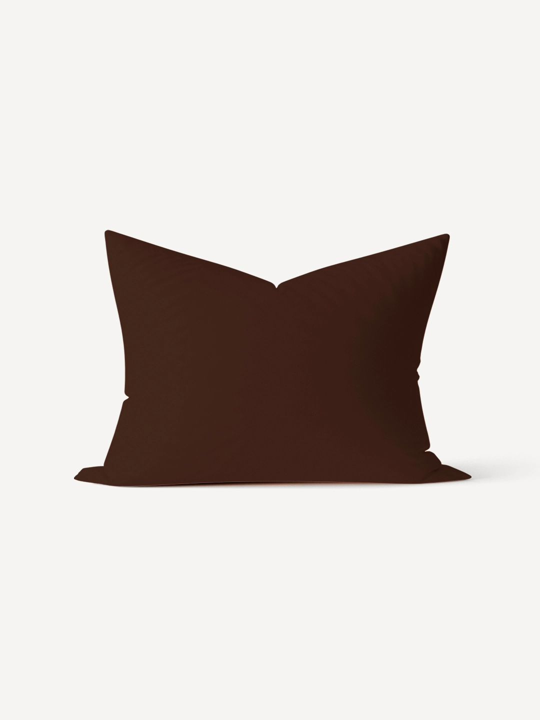 Наволочка полисатин гладкокрашеный на молнии - Коричневый
